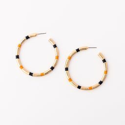 Earrings Nellie, Navy &amp; Orange L
