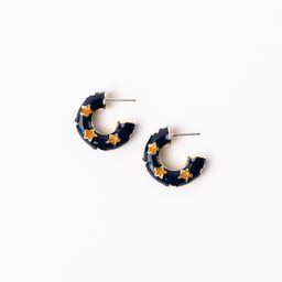Earrings Justine, Navy &amp; Orange S