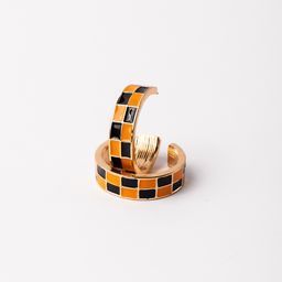 Earrings Sunny, Navy &amp; Orange S