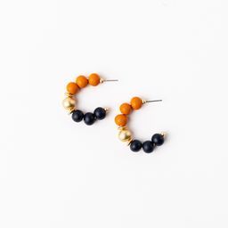 Earrings Janette, Navy &amp; Orange S