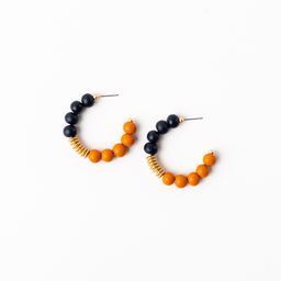 Earrings Kelly, Navy &amp; Orange M
