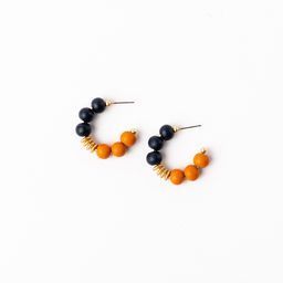 Earrings Kelly, Navy &amp; Orange S