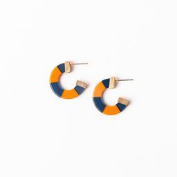 Earrings Melody, Navy &amp; Orange S