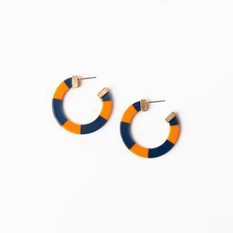 Earrings Melody, Navy &amp; Orange M