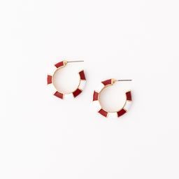 Earrings Ashlynn, Crimson &amp; White S