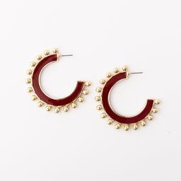 Earrings Hadley, Crimson L