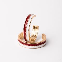 Earrings Meaghan, Crimson &amp; White M