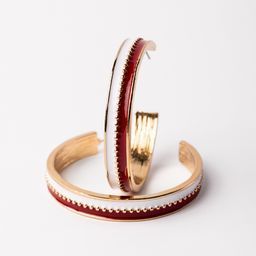 Earrings Meaghan, Crimson &amp; White L