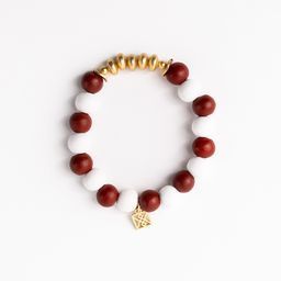 Bracelet Myles, Crimson &amp; White