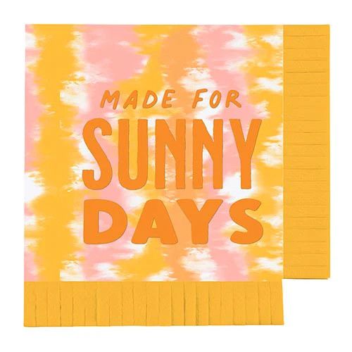 Sunny Days Fringe Napkins, 16ct