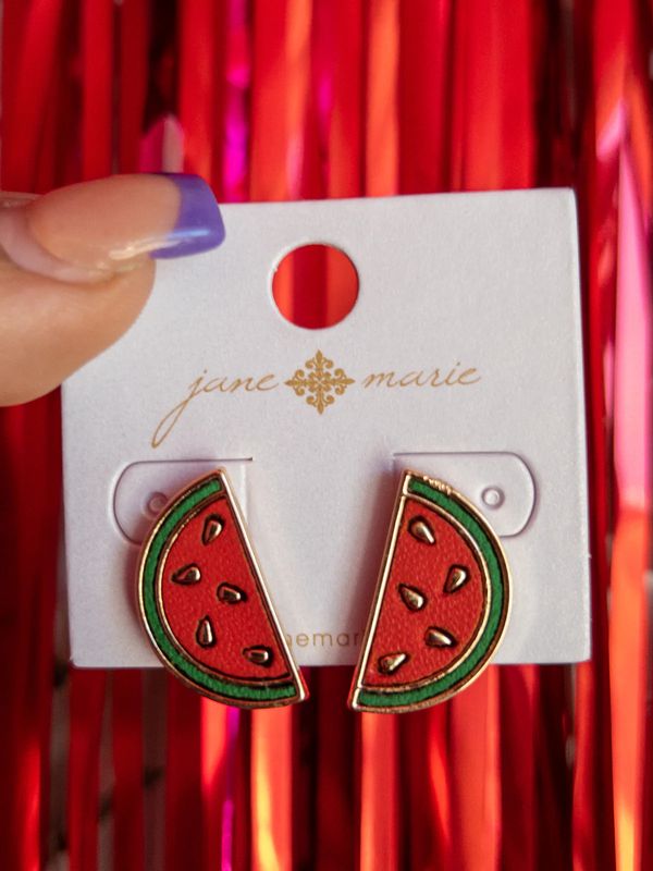 Watermelon Stud Earring