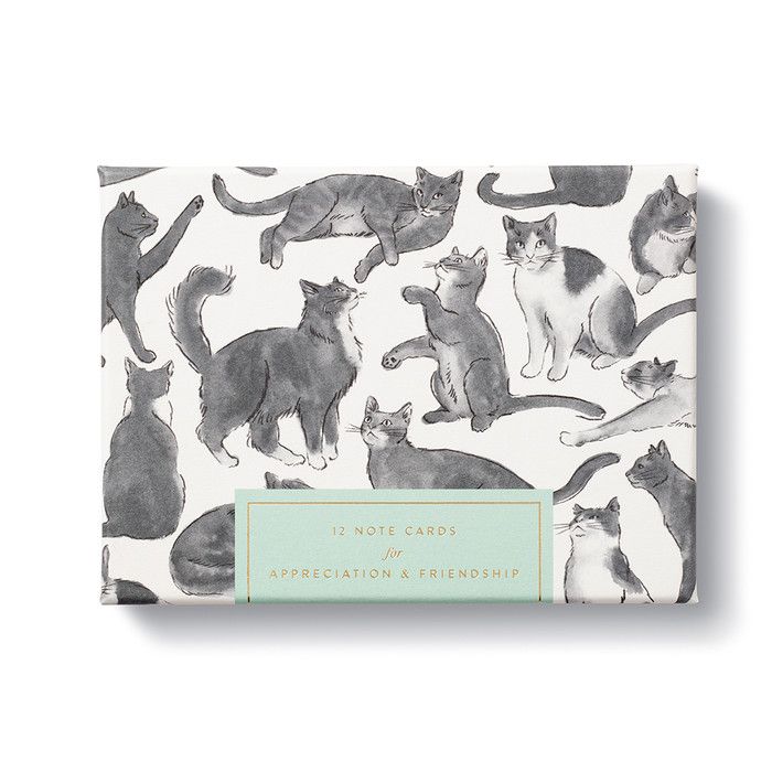 Cat Boxed Notecard Set, Appreciation &amp; Friendship