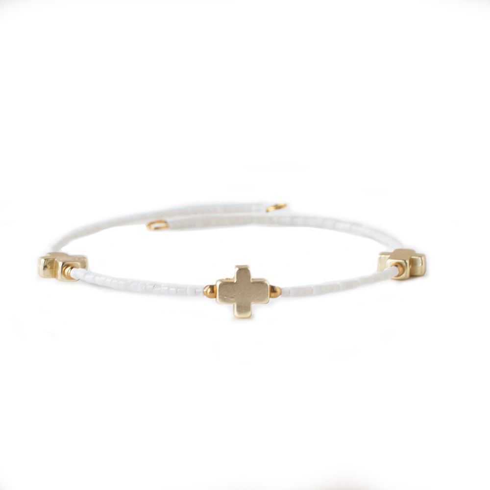 Faithful Bangle-White