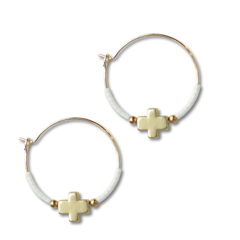 Faithful Earring-White