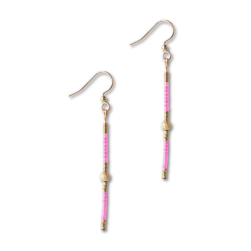 Sprinkles Earring-Hot Pink