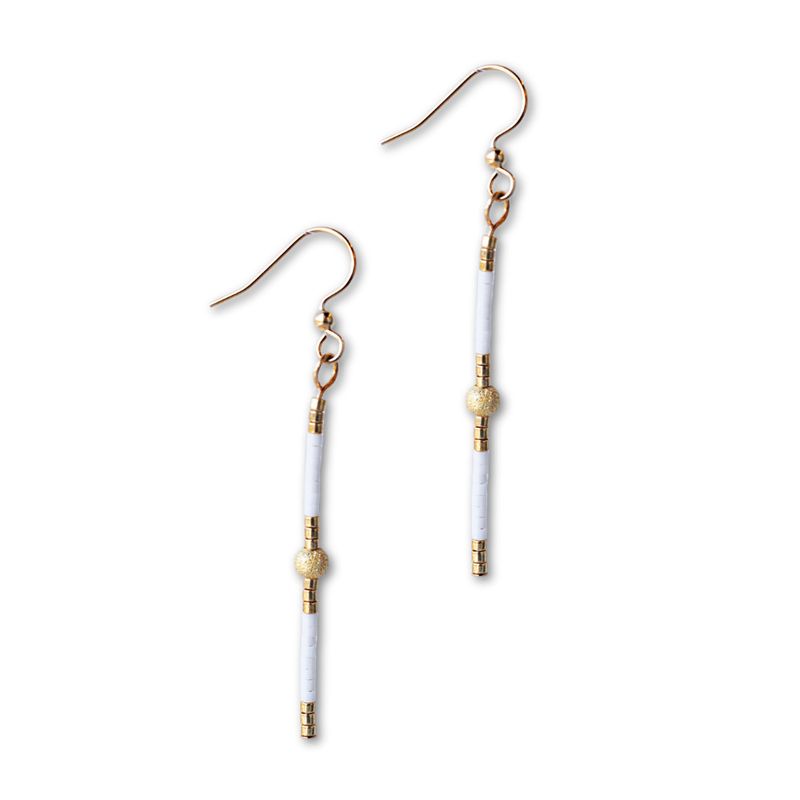 Sprinkles Earring-White