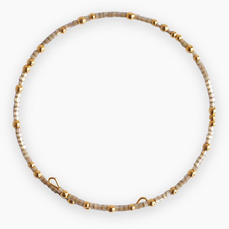 Confetti Bangle-Smoky Quartz