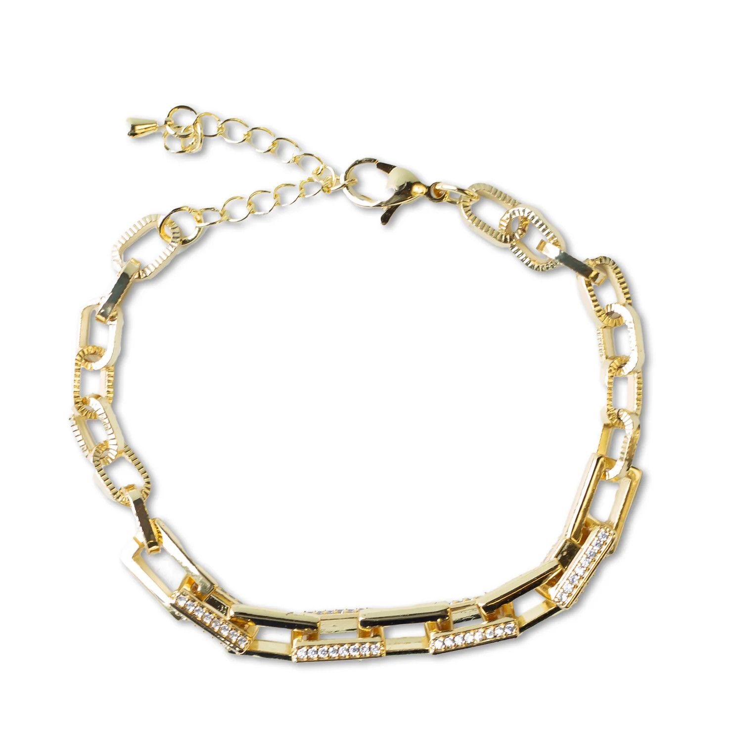 Gilded Bracelet-CZ Link