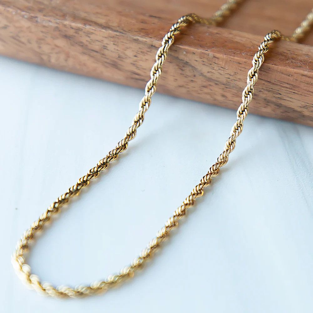 Gilded Necklace Rope-20in