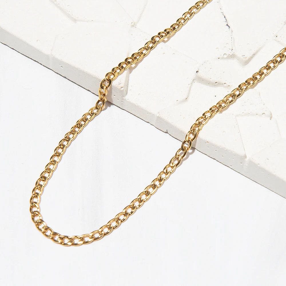 Gilded Necklace Curb-24in