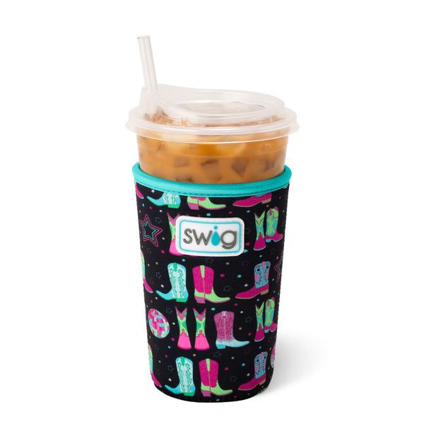 Medium Iced Cup Coolie, Disco Cowgirl