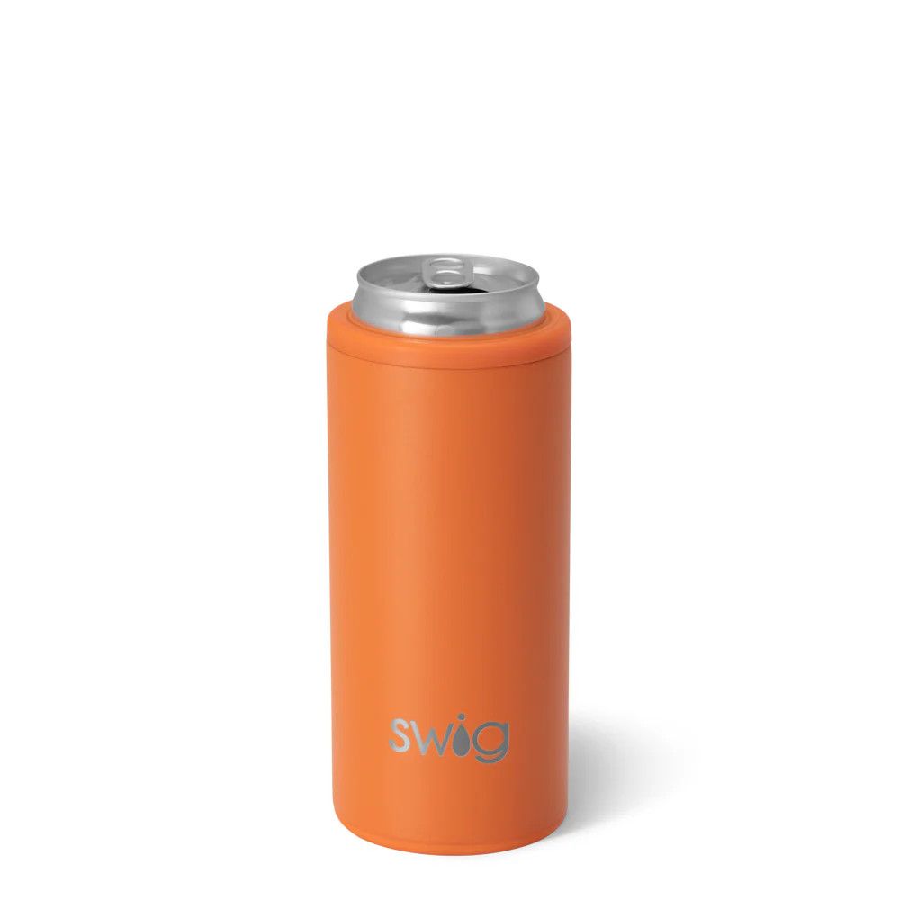 12oz Skinny Can Cooler, Orange