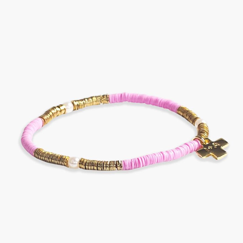 Rory Gold with Pearls Bracelet Lilac