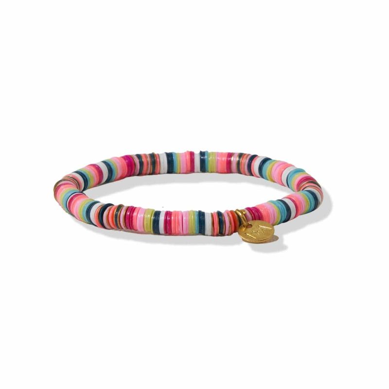 Grace Multi Mix Stretch Bracelet Rainbow
