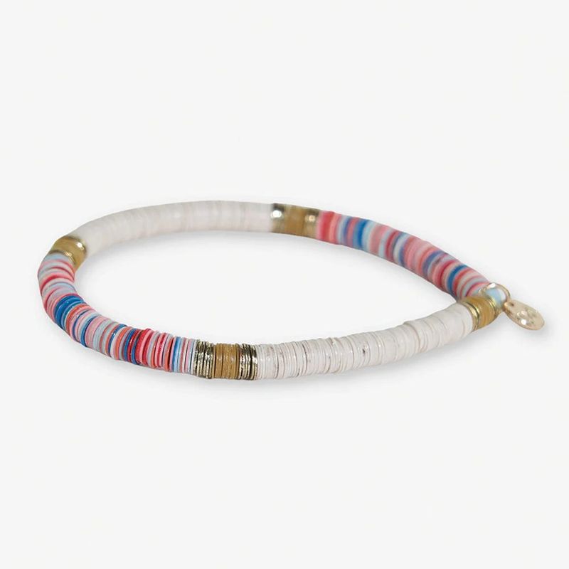 Grace One Color Multi Mix Stretch Bracelet Coastal Blue