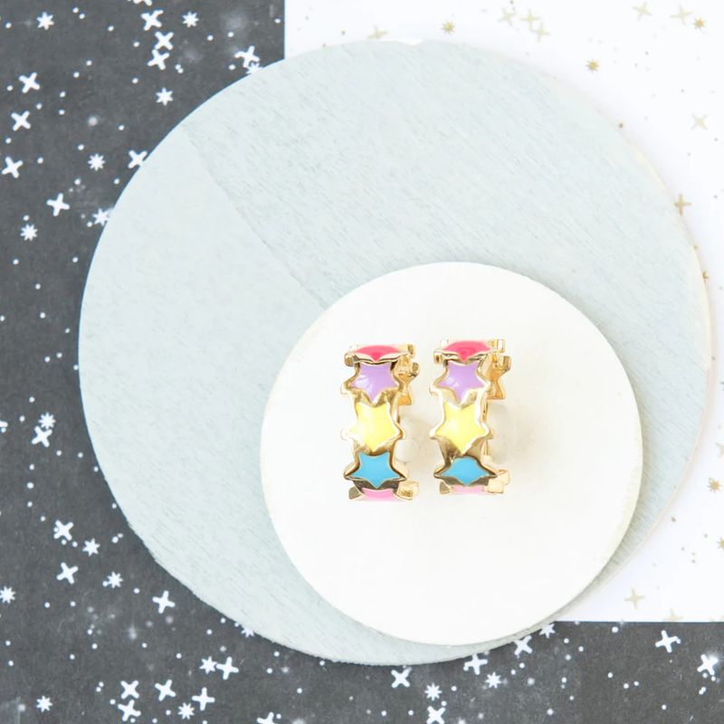 Star Rainbow Huggy Hoop