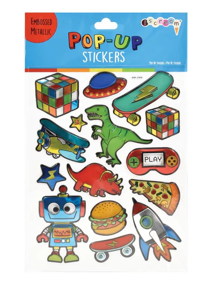Toys and More Pop Up Stickers