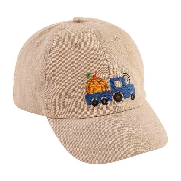 Khaki Pumpkin Patch Embroidered Hat