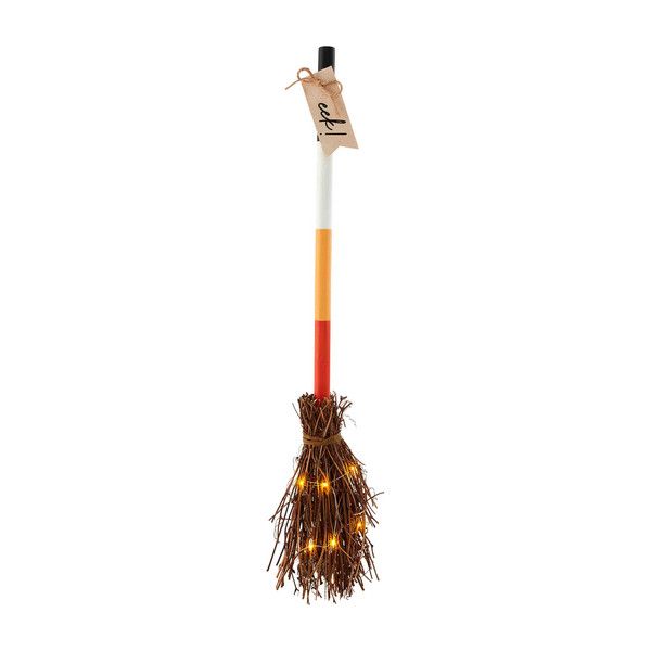 Eek Light Up Broom Decor