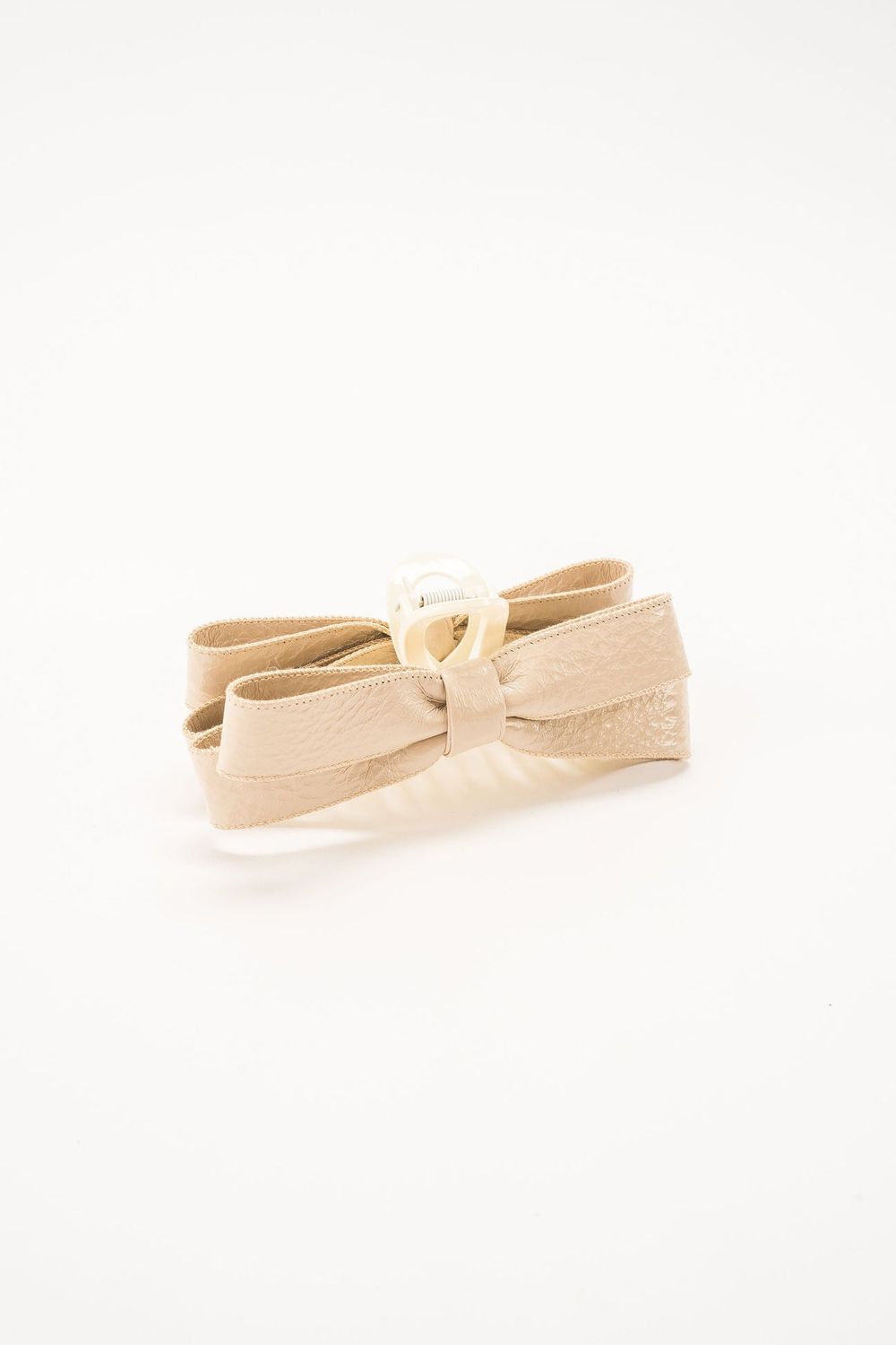Paige Bow Hair Claw Cream