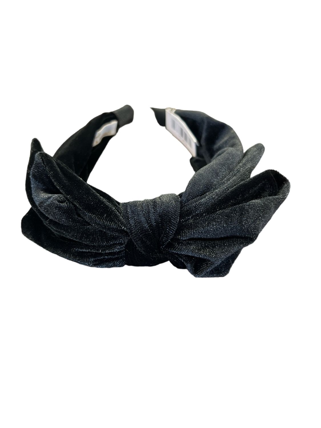 Lydia Velvet Bow Headband Black