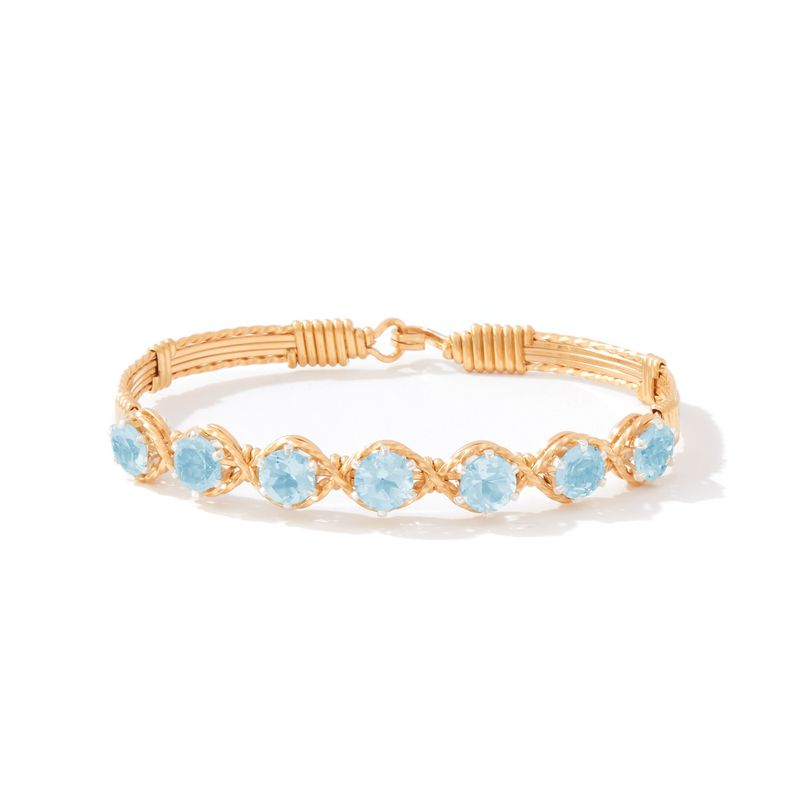 Dawn Bracelet - March Blue Topaz 7.0