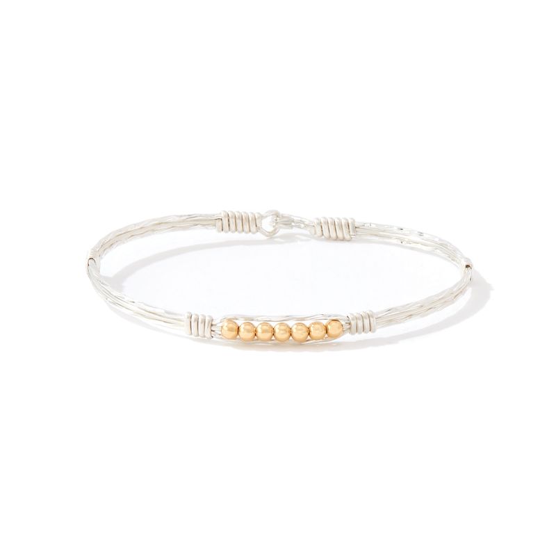 Power of Prayer Bracelet Silver-Gold Beads