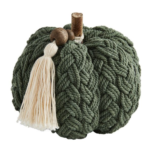 Green Braided Pumpkin