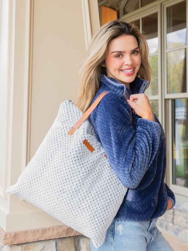 Blanket Tote Bag Heather Gray