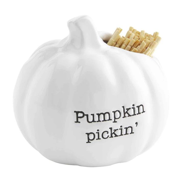 Pumpkin Circa Toothpick Holder