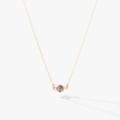 Cloisonné Necklace Gold