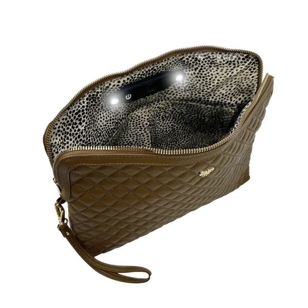 Litt Makeup Case, Camel