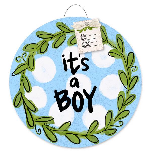 Door Hanger with Tag, It&#39;s a Boy