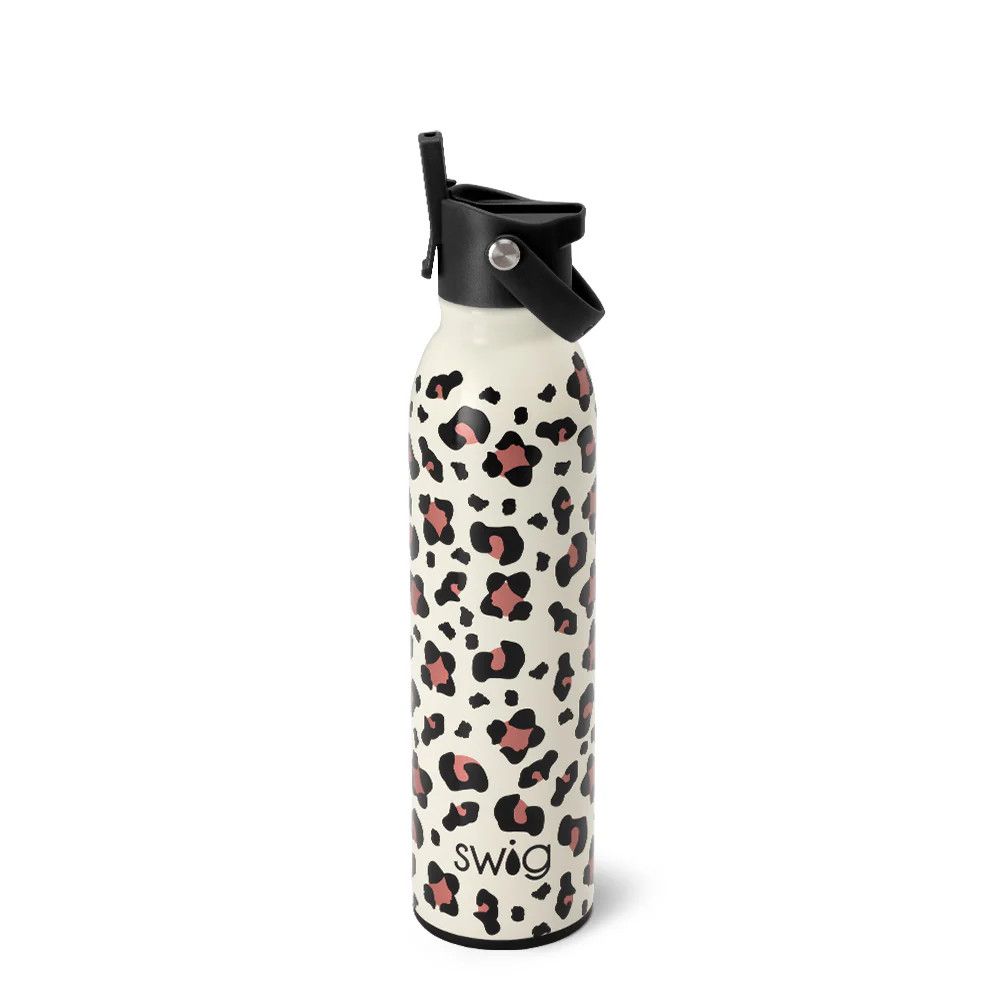 20oz Flip + Sip Bottle, Luxy Leopard