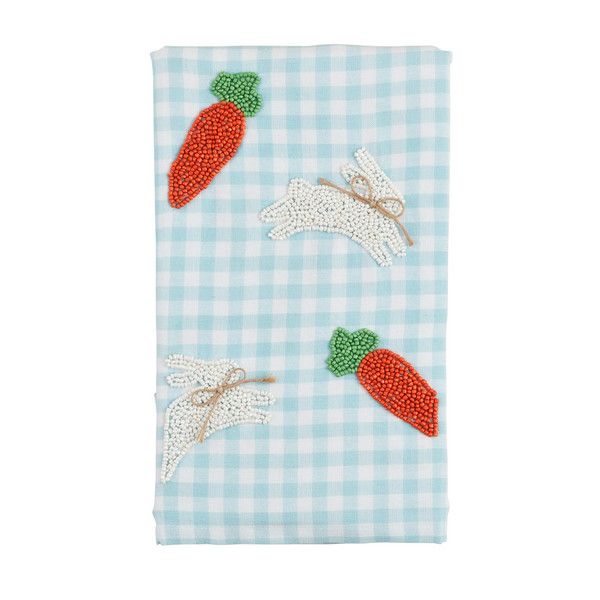 Bunny Carrot Easter Bead Towel
