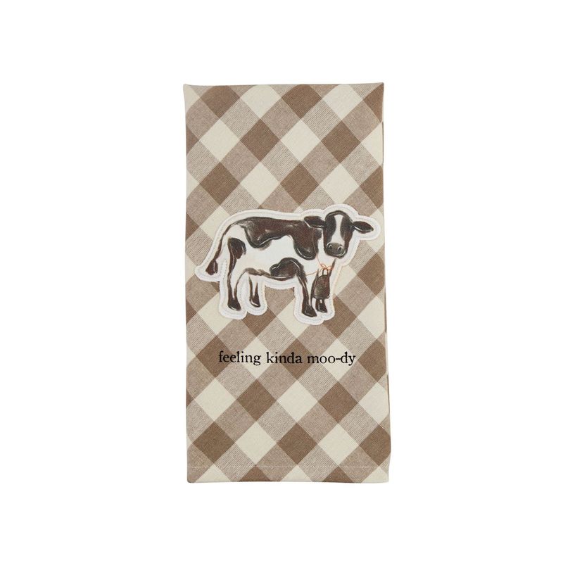 Feeling Moo-Dy Canvas Patch Towel