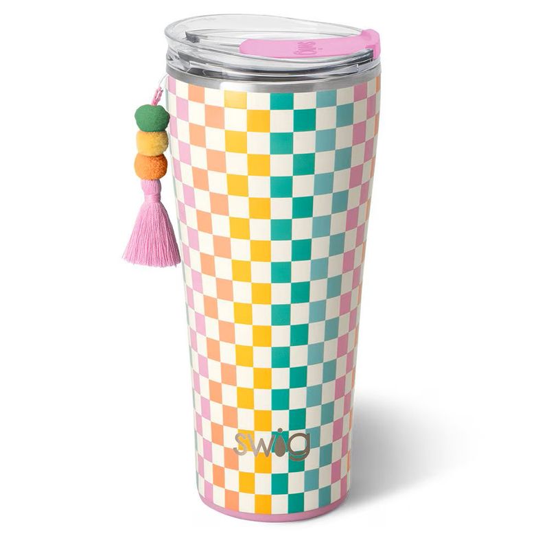 32oz Travel Tumbler, Check Mate