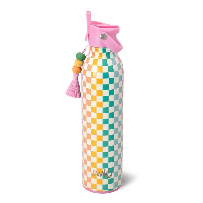 26oz Flip + Sip Bottle, Check Mate