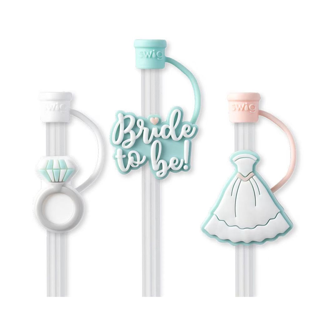 Straw Topper Set, Bride To Be