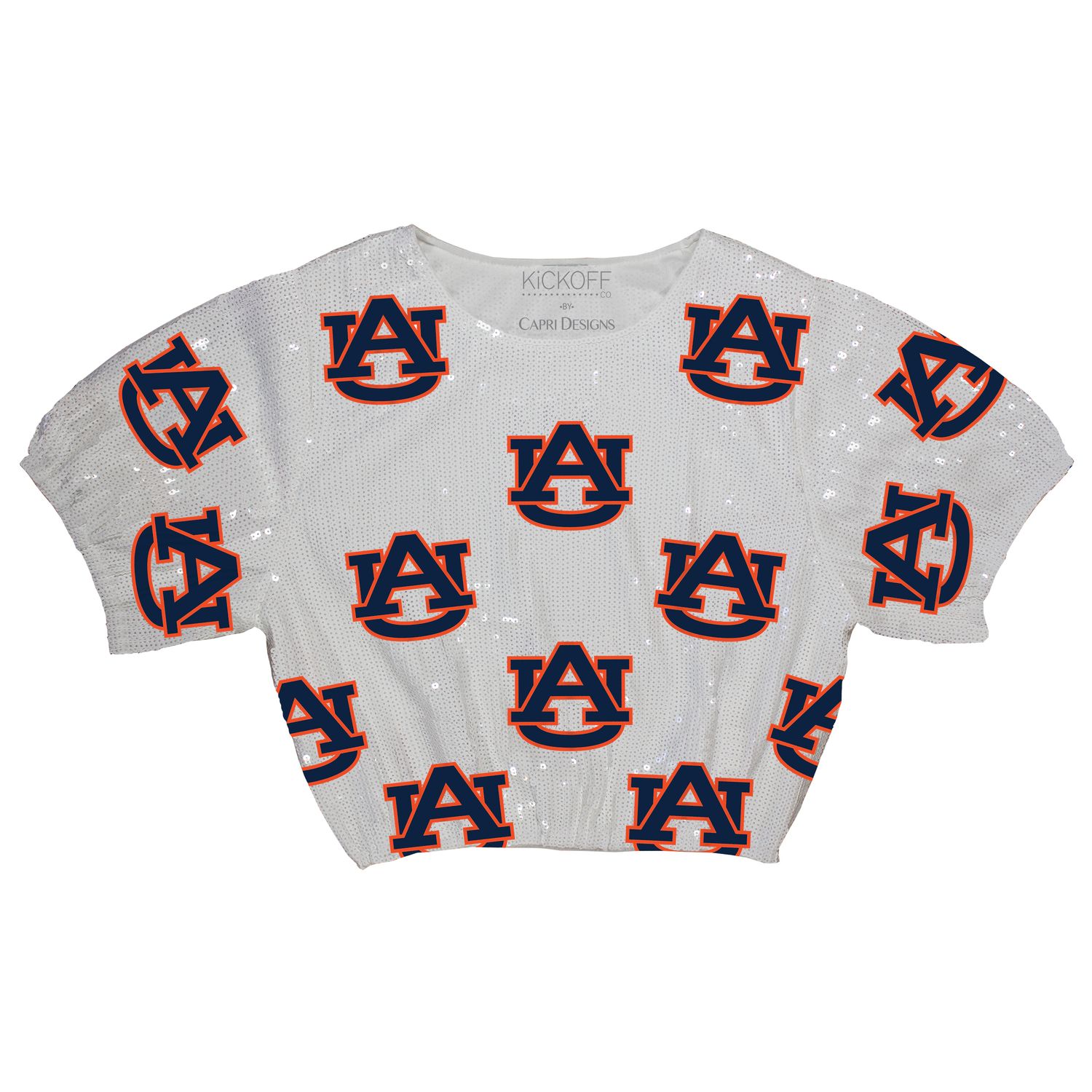 Full Sequin Top, Auburn University, Size: Small